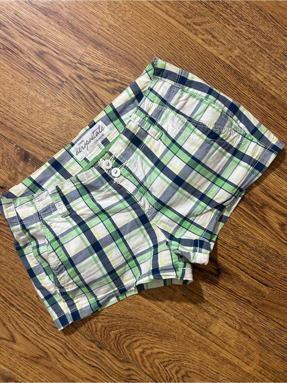 Aeropostale Plaid Cotton Shorts
